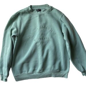 Green White Fox Crewneck Sweatshirt